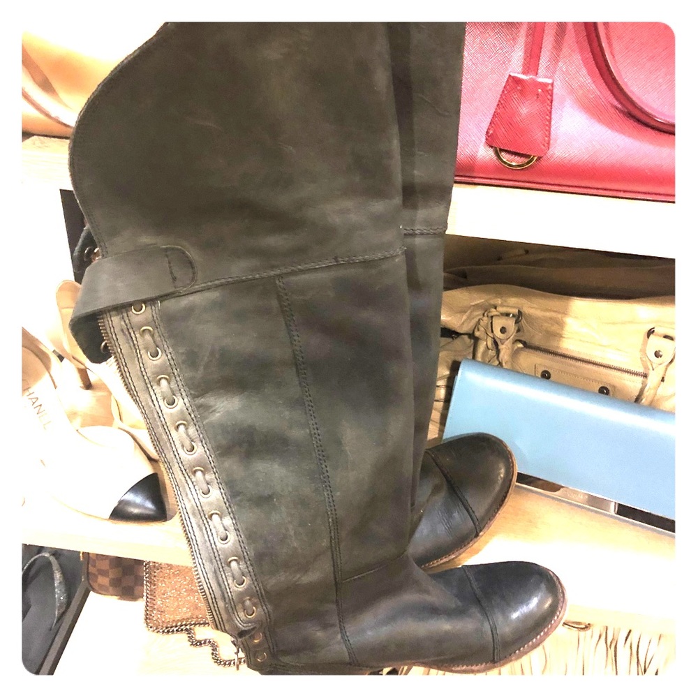 Jeffrey Campbell OTK leather boots!